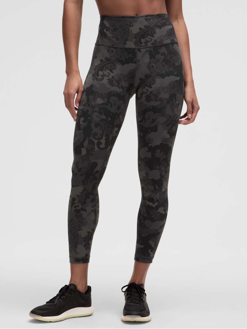 Lululemon Wunder Train High-Rise Tight 25” Hidden Heritage Lace Black Multi - 12